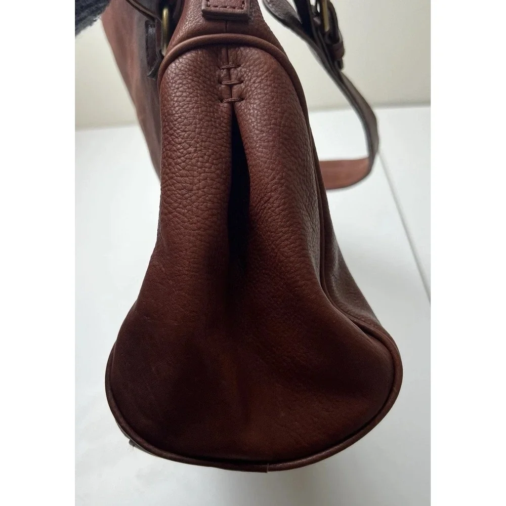 Margot  Genuine Leather Brown Purse  Bag with Tassel Detail